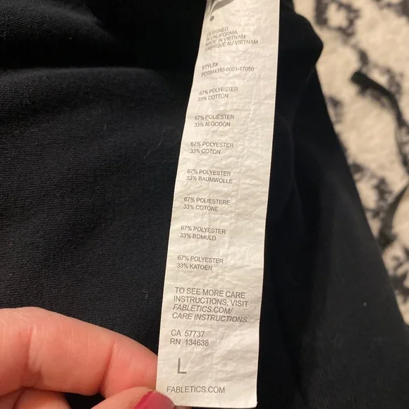 Fabletics | Longline back zip sweatshirt | large - Picture 4 of 4
